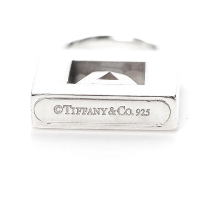 Tiffany Sterling Silver Letter A Lock Charm Pendant 3 of 3