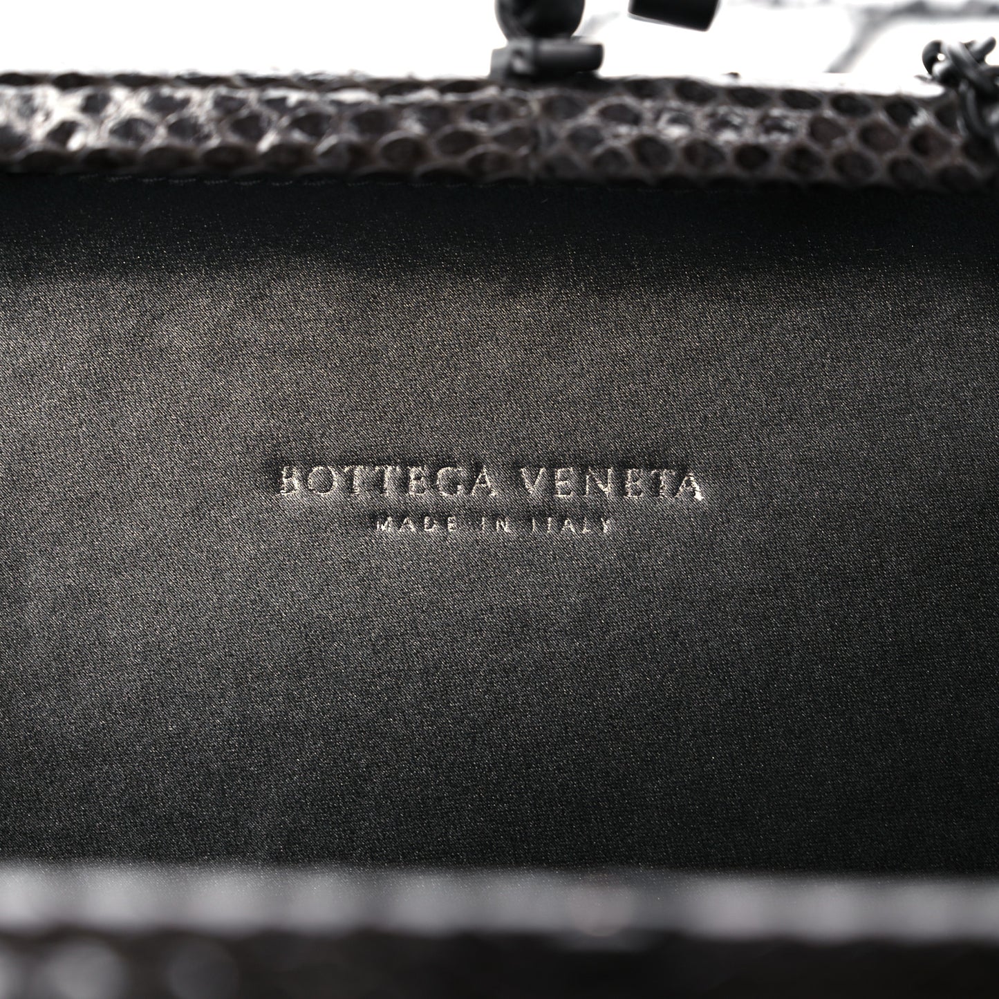 Satin Intreccio Impero Ayers Knot Clutch Grey
