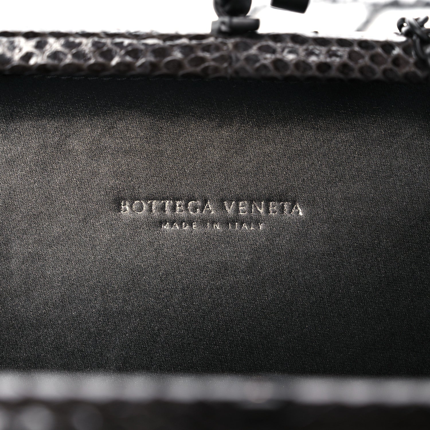 Bottega Veneta Satin Intreccio Impero Ayers Knot Clutch Grey 6 of 9