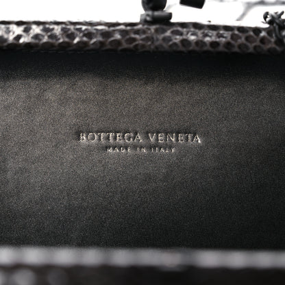 Bottega Veneta Satin Intreccio Impero Ayers Knot Clutch Grey 6 of 9