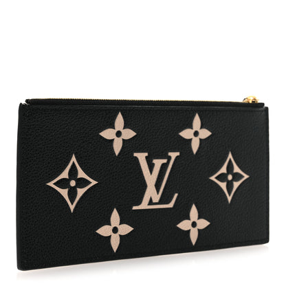 Louis Vuitton Empreinte Monogram Giant Crafty Pochette Felicie Zippered Insert Black 3 of 6