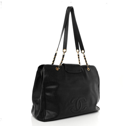 Chanel Caviar XL Weekender Bag Black 3 of 10