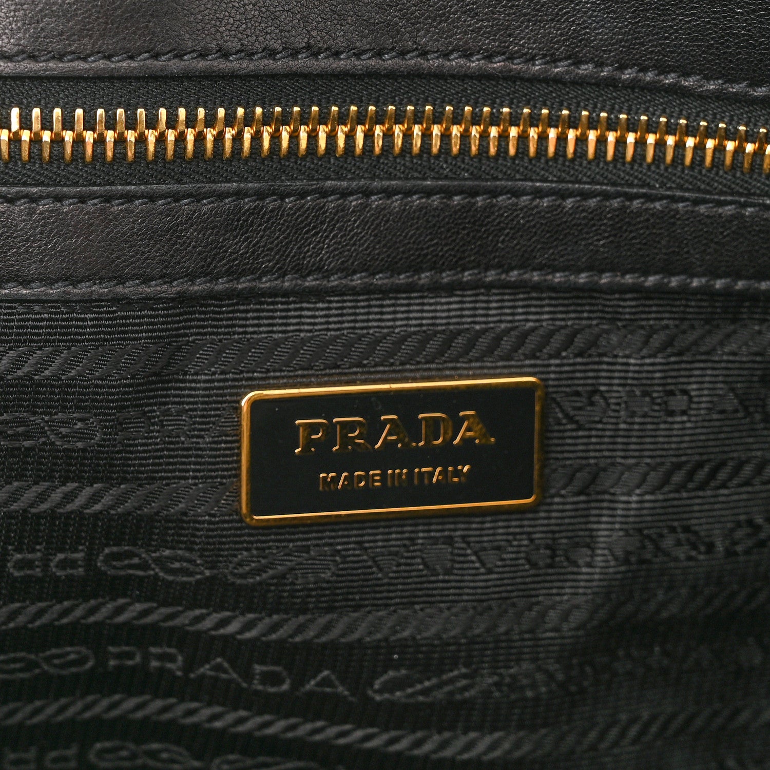 Prada Nappa Gaufre Buckle Shoulder Bag Black 6 of 15