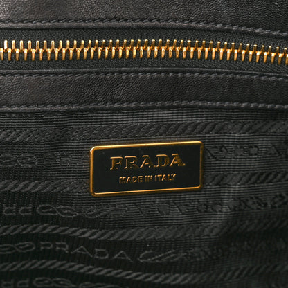 Prada Nappa Gaufre Buckle Shoulder Bag Black 6 of 15