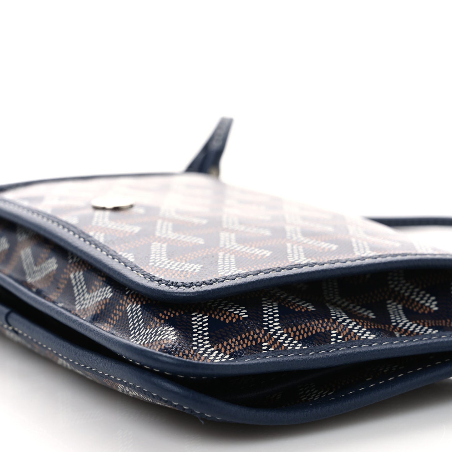 Goyardine Plumet Wallet Clutch Navy Navy
