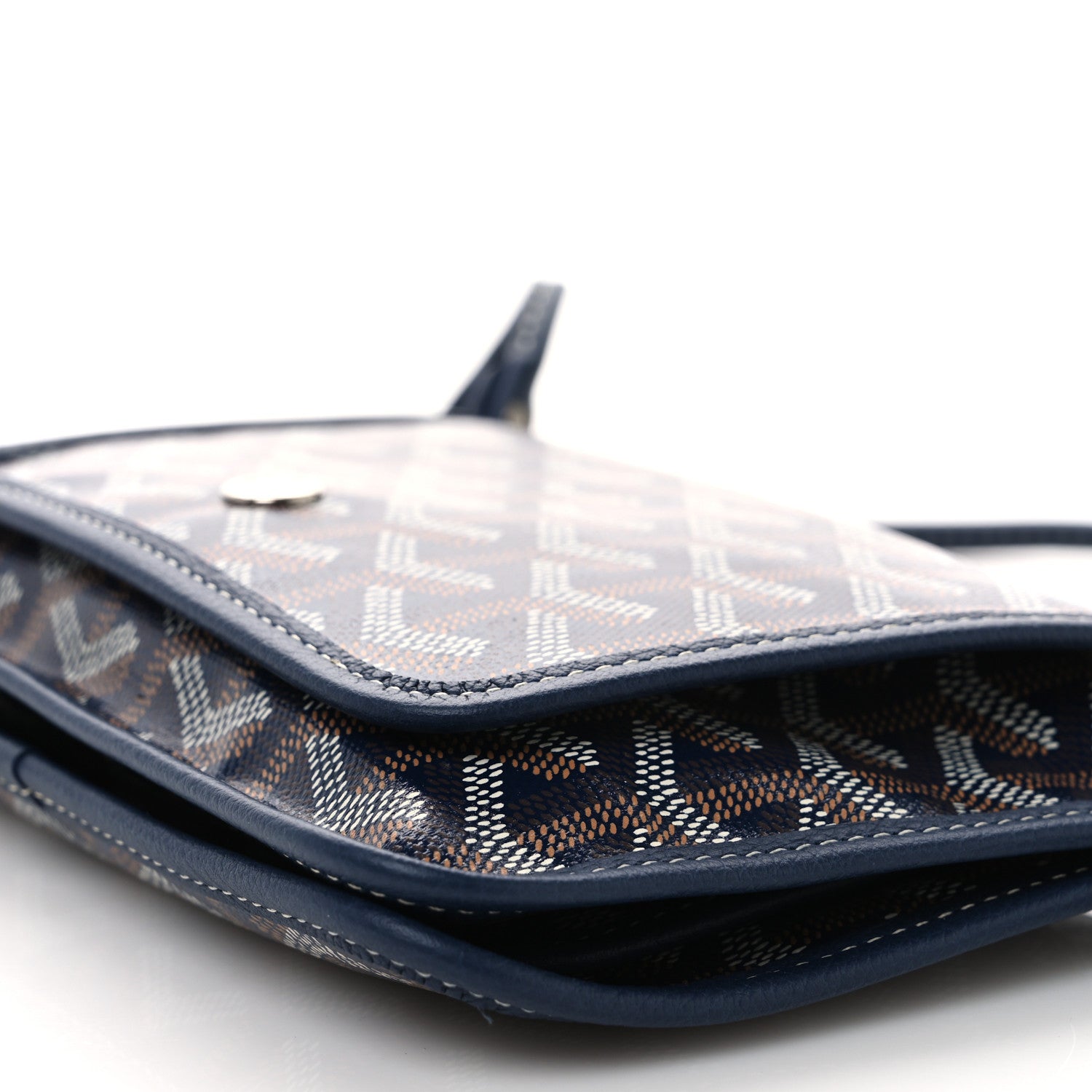 Goyard Goyardine Plumet Wallet Clutch Navy Navy 11 of 12