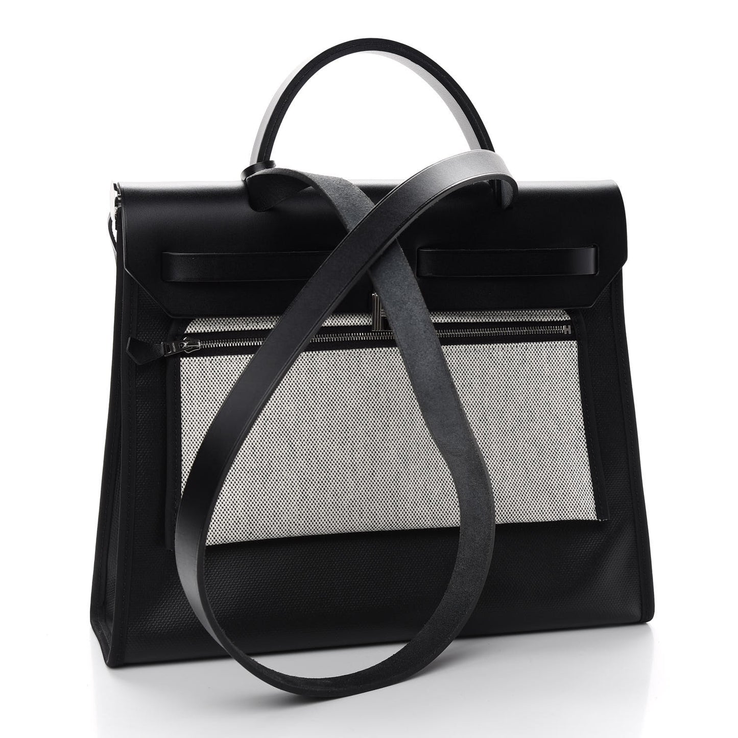 Toile H Berline Vache Hunter Herbag Zip PM 31 Black Ecru