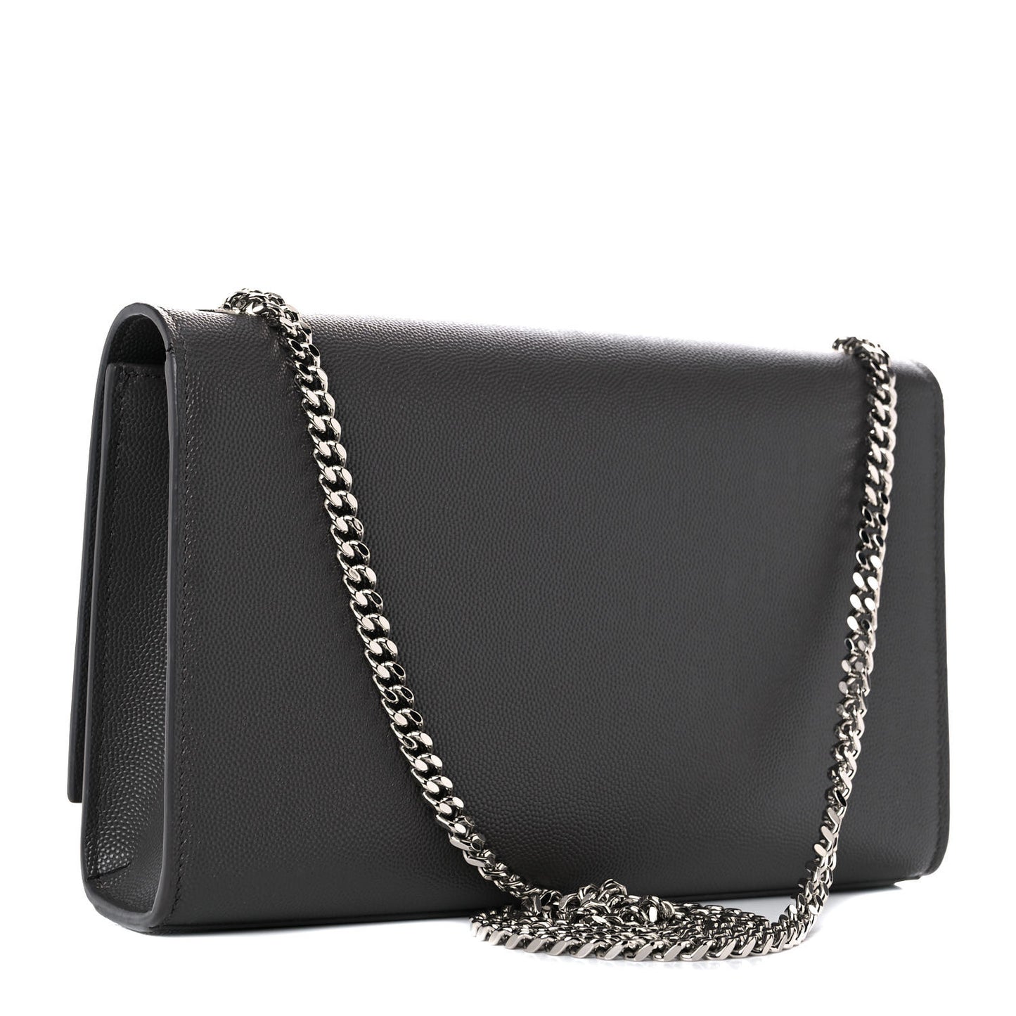 Grain De Poudre Medium Classic Monogram Kate Satchel Earth Grey
