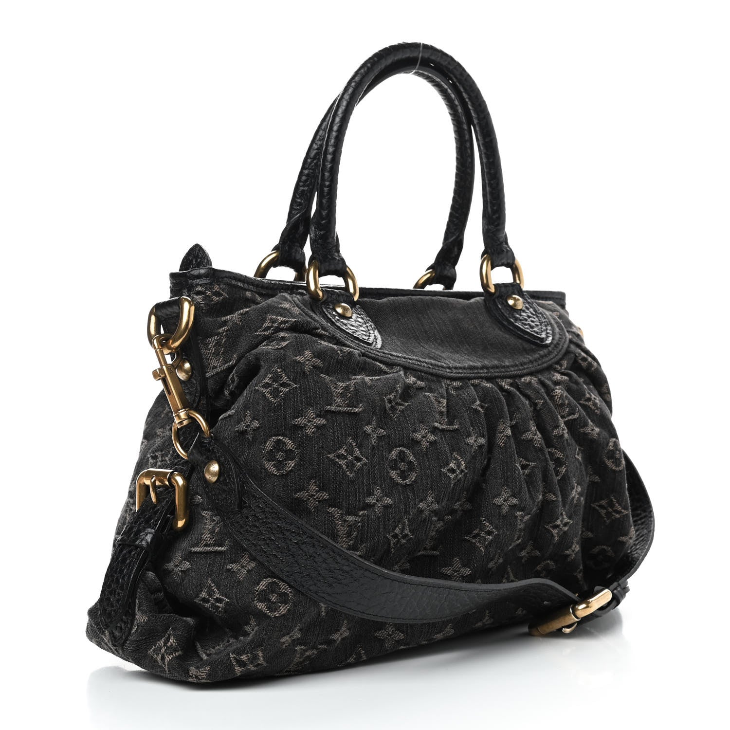 Louis Vuitton Denim Neo Cabby MM Black 3 of 9
