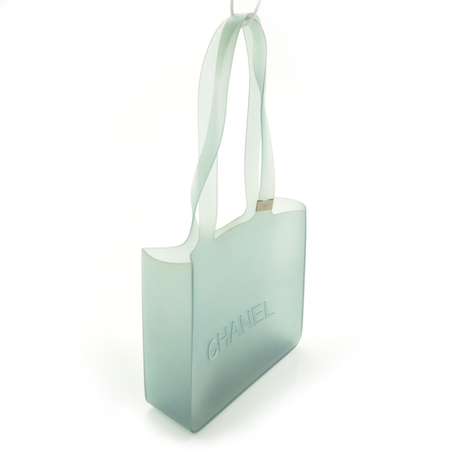 Chanel Jelly Rubber Tote Green 3 of 7