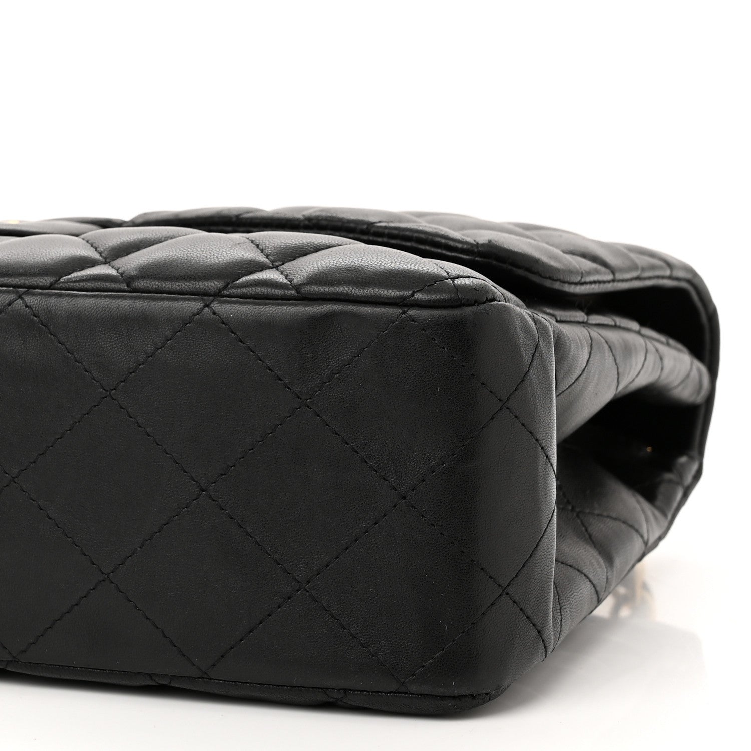Chanel Lambskin Quilted Jumbo Single Flap Black 9 of 10