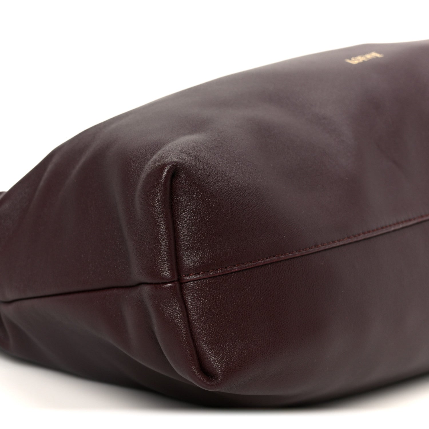 Loewe Mellow Nappa Donut Chain Large Flamenco Knot Clutch Dark Burgundy 10 of 11