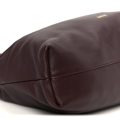 Loewe Mellow Nappa Donut Chain Large Flamenco Knot Clutch Dark Burgundy 10 of 11