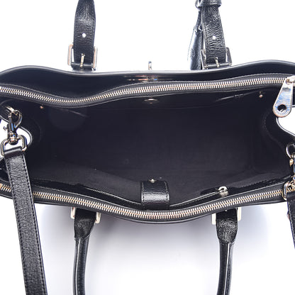 Mulberry Shiny Goatskin Small Bayswater Double Zip Tote Black 6 of 14