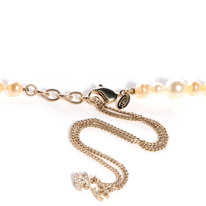 Chanel Irregular Pearl Classic CC Long Necklace Gold 4 of 5