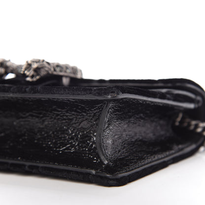 Gucci Velvet GG Monogram Super Mini Dionysus Shoulder Bag Black 7 of 9