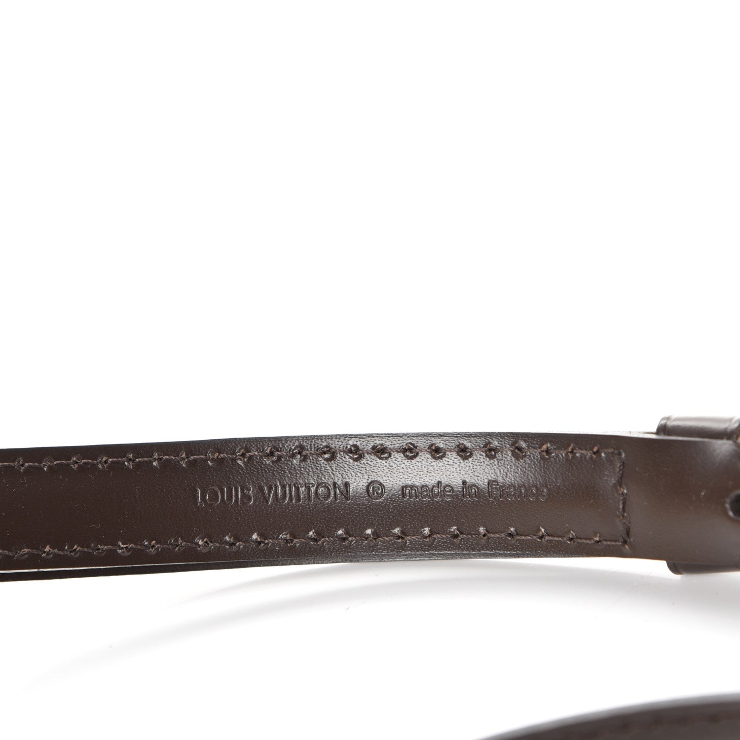 Louis Vuitton Calfskin 16mm Adjustable Shoulder Strap Brown 5 of 5