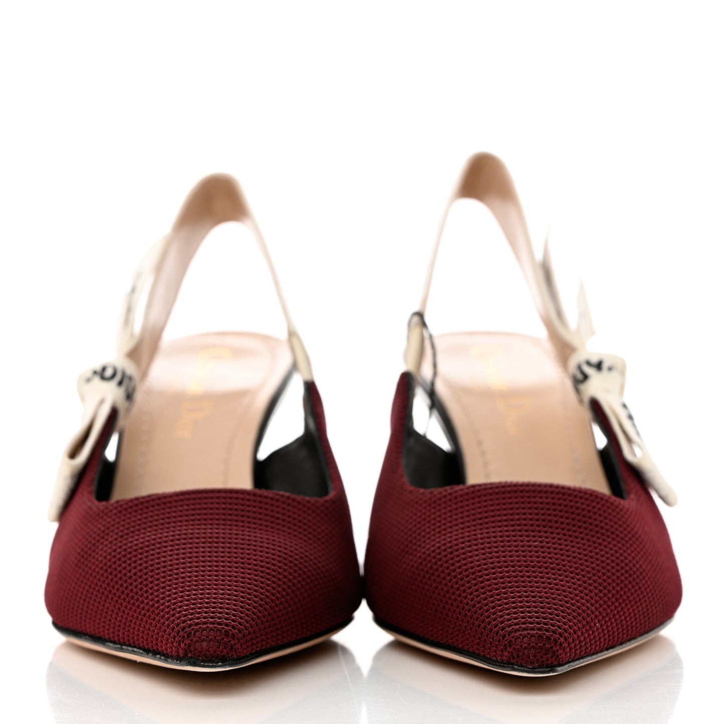 Technical Canvas Ribbon J Adior Slingback 65mm Pumps 35 Rouge Black