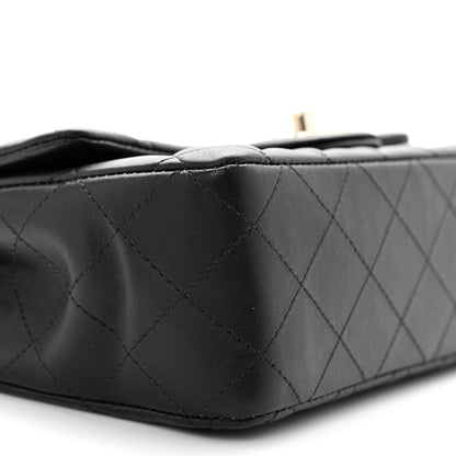 Chanel Lambskin Quilted Mini Coco Charms Rectangular Flap Black 9 of 11