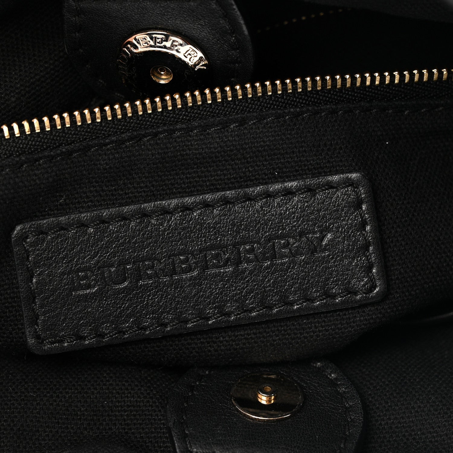 Burberry Calfskin House Check Little Crush Black 6 of 13