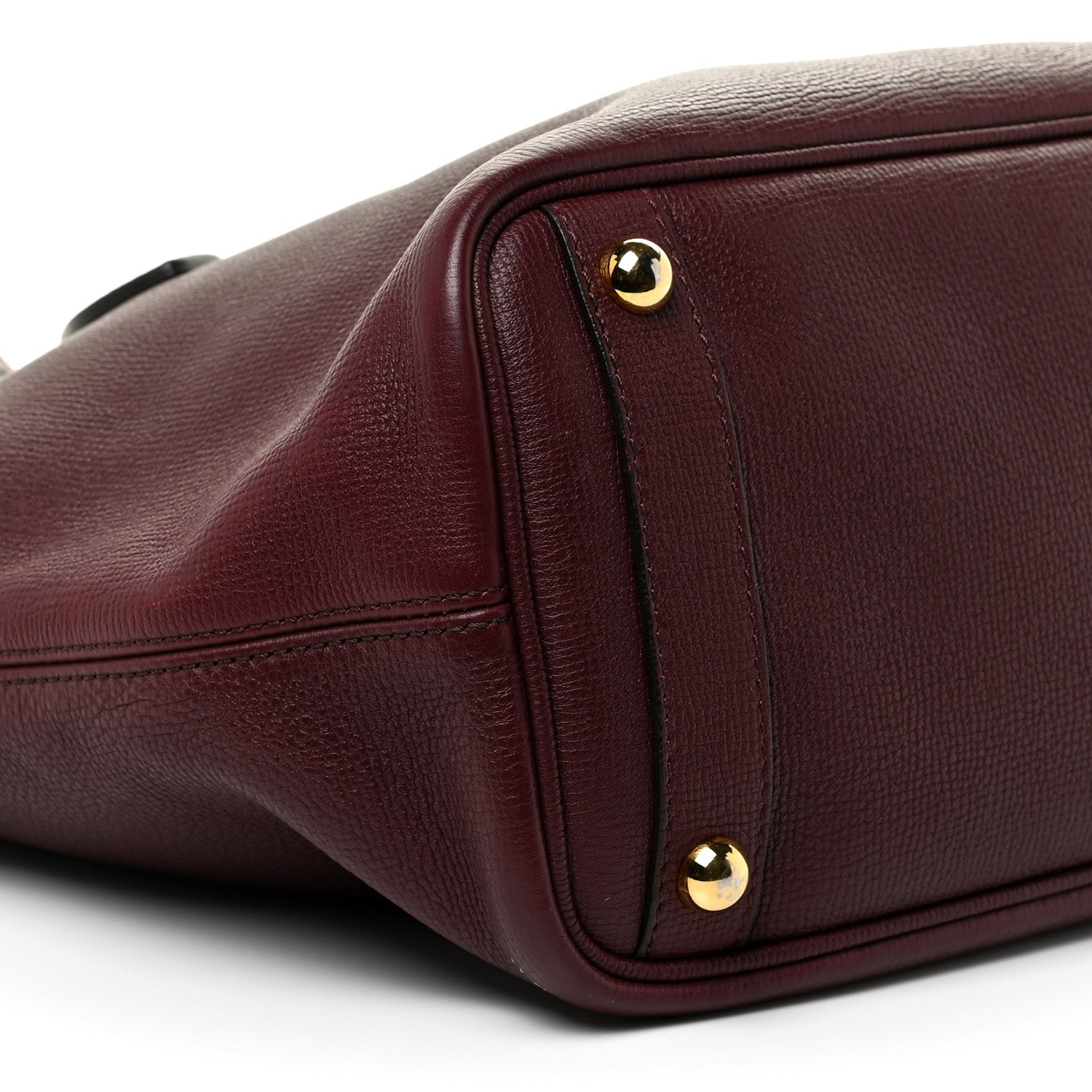 Burberry Grainy Calfskin Medium Honeybrook Tote Dark Plum 8 of 19