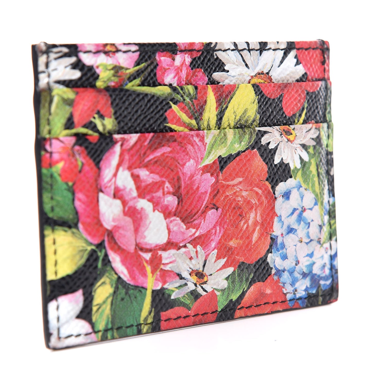 Dauphine Floral Print Card Holder Multicolor