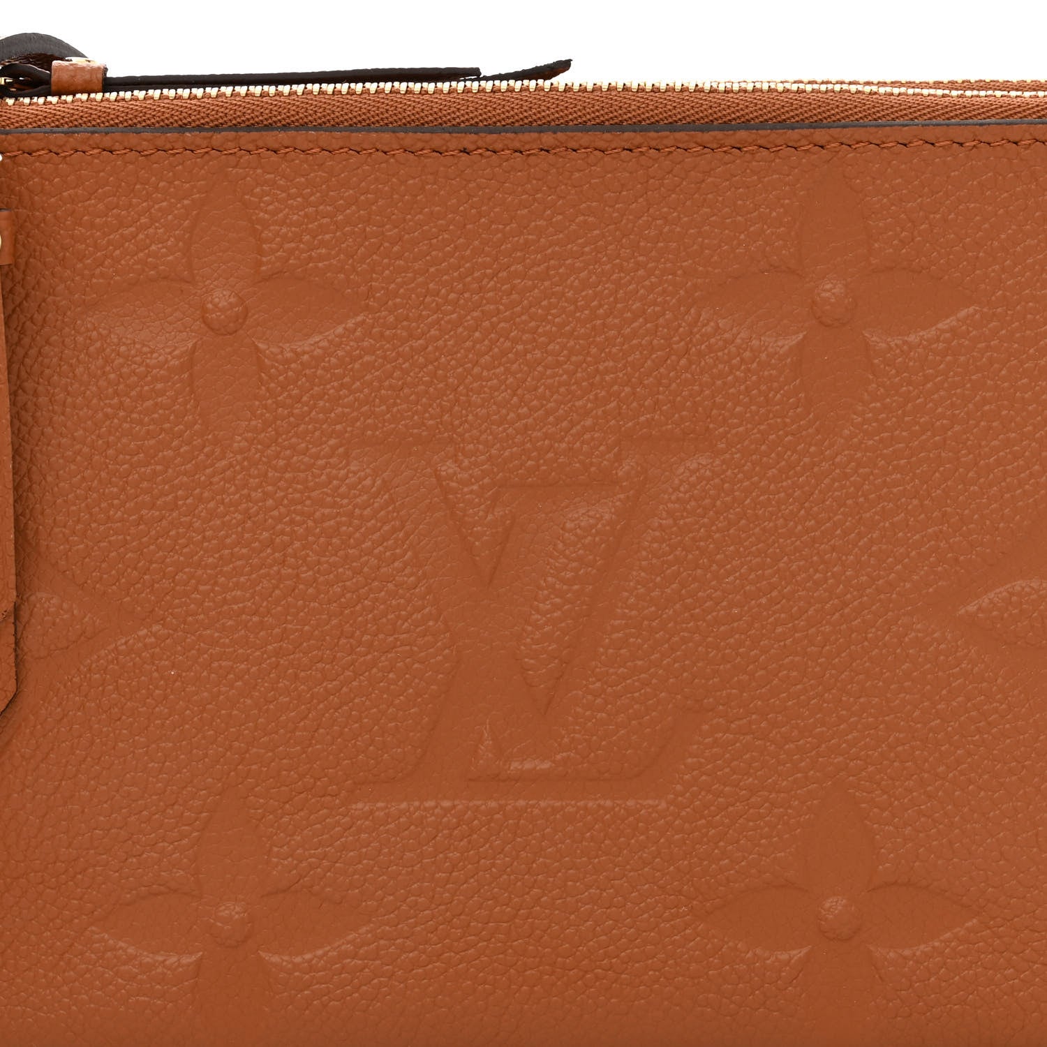 Louis Vuitton Empreinte Monogram Giant Double Zip Pochette Caramel 9 of 11