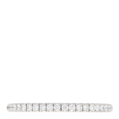 Cartier 18K White Gold Diamond 1.5mm Etincelle de Cartier Wedding Band Ring 47 4 1 of 5