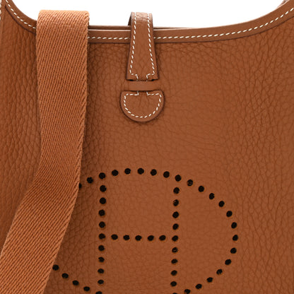 Hermes Taurillon Clemence Evelyne TPM Gold 8 of 11