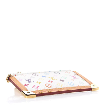 Louis Vuitton Monogram Multicolor Key Pouch White 4 of 7