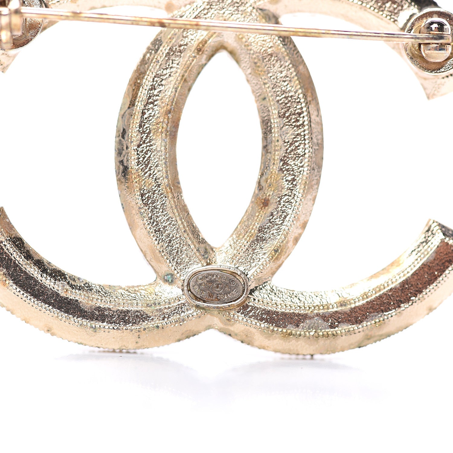 Chanel Pearl CC Brooch Gold 4 of 5