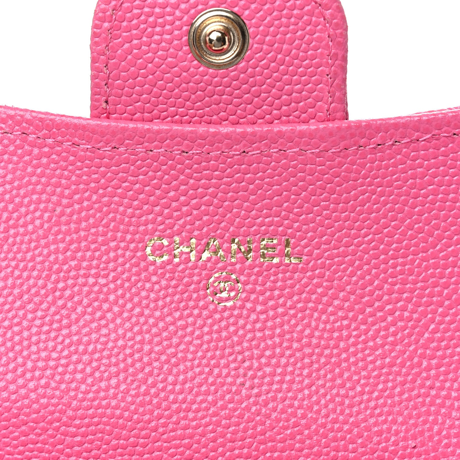 Chanel Caviar Quilted Flap Card Holder Wallet Pink 6 of 17