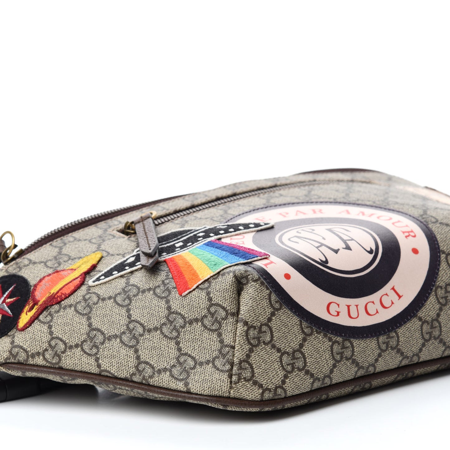 GG Supreme Monogram Courrier Belt Bag Beige New Acero