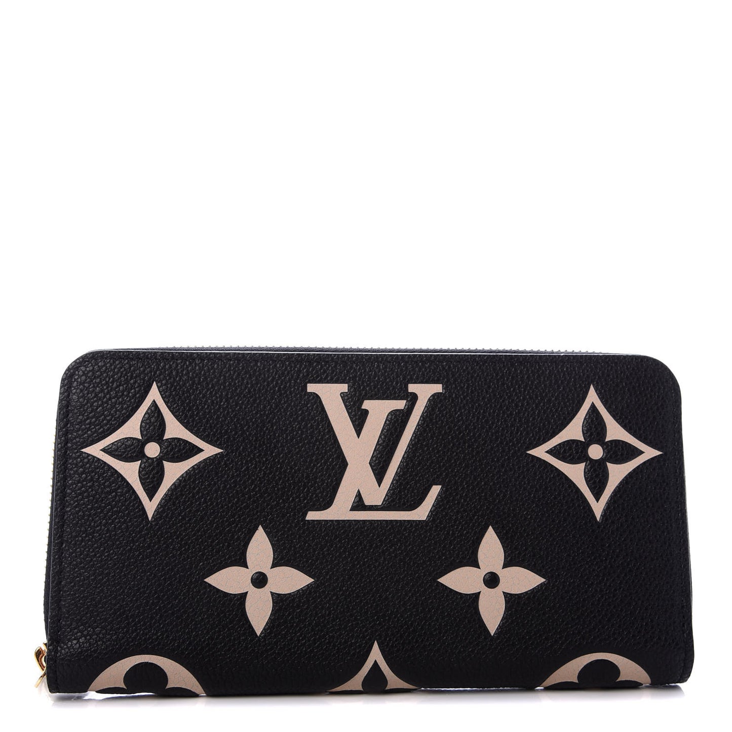 Empreinte Monogram Giant Zippy Wallet Black Beige