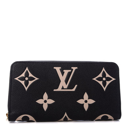 Louis Vuitton Empreinte Monogram Giant Zippy Wallet Black Beige 1 of 6