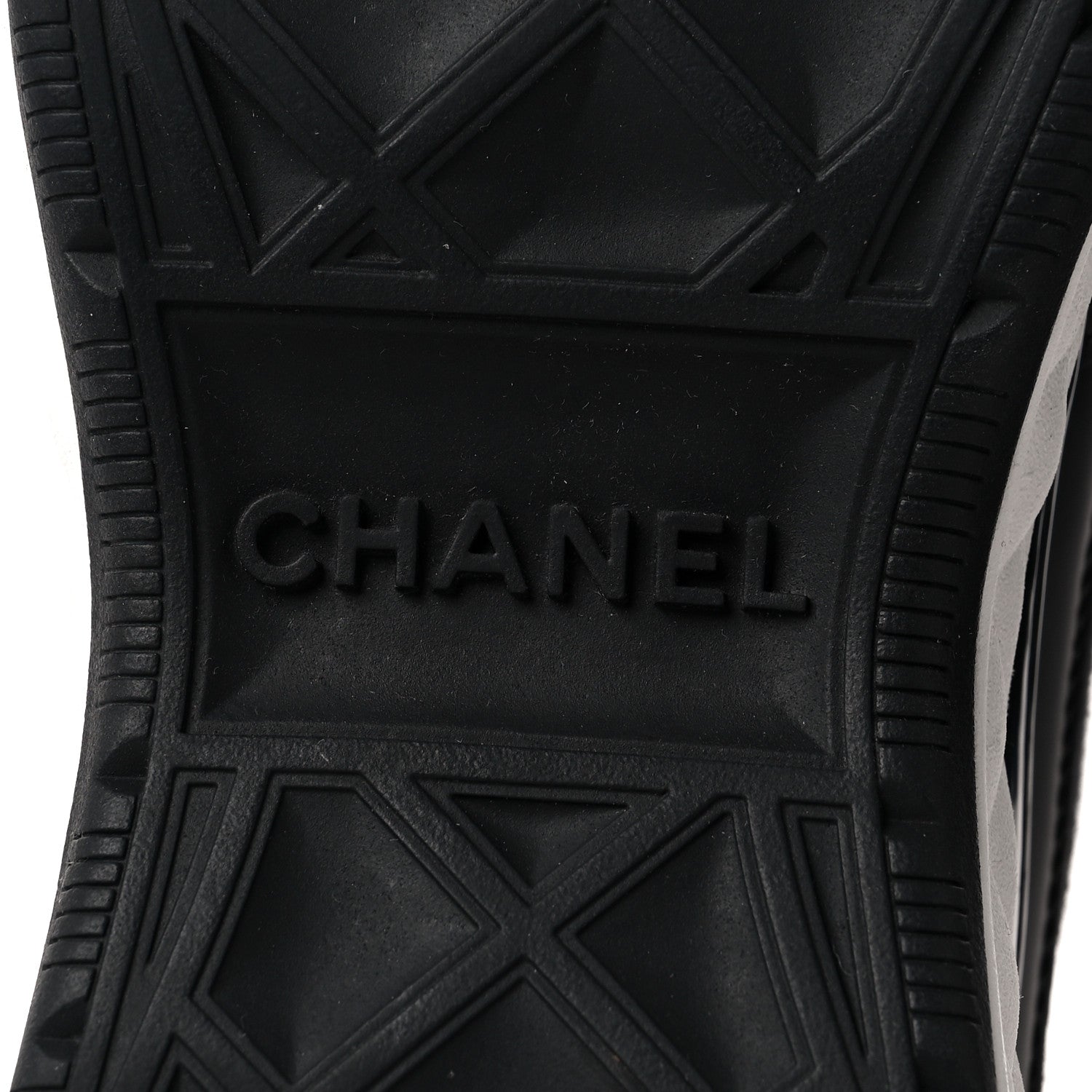 Chanel Velvet Calfskin Mixed Fibers CC Sneakers 36.5 Black 6 of 9