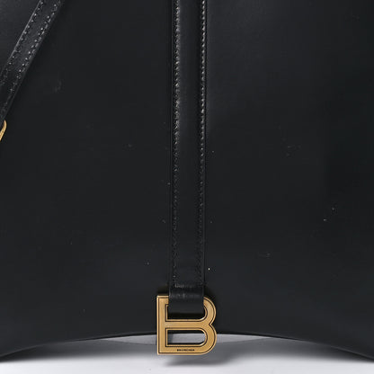 Balenciaga Shiny Box Calfskin Hourglass Tote Black 7 of 8