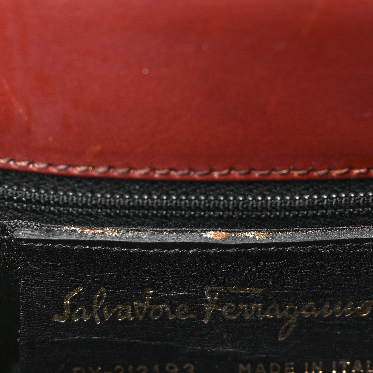 Salvatore Ferragamo Brushed Off Calfskin Small Iconic Top Handle Burgundy 10 of 12