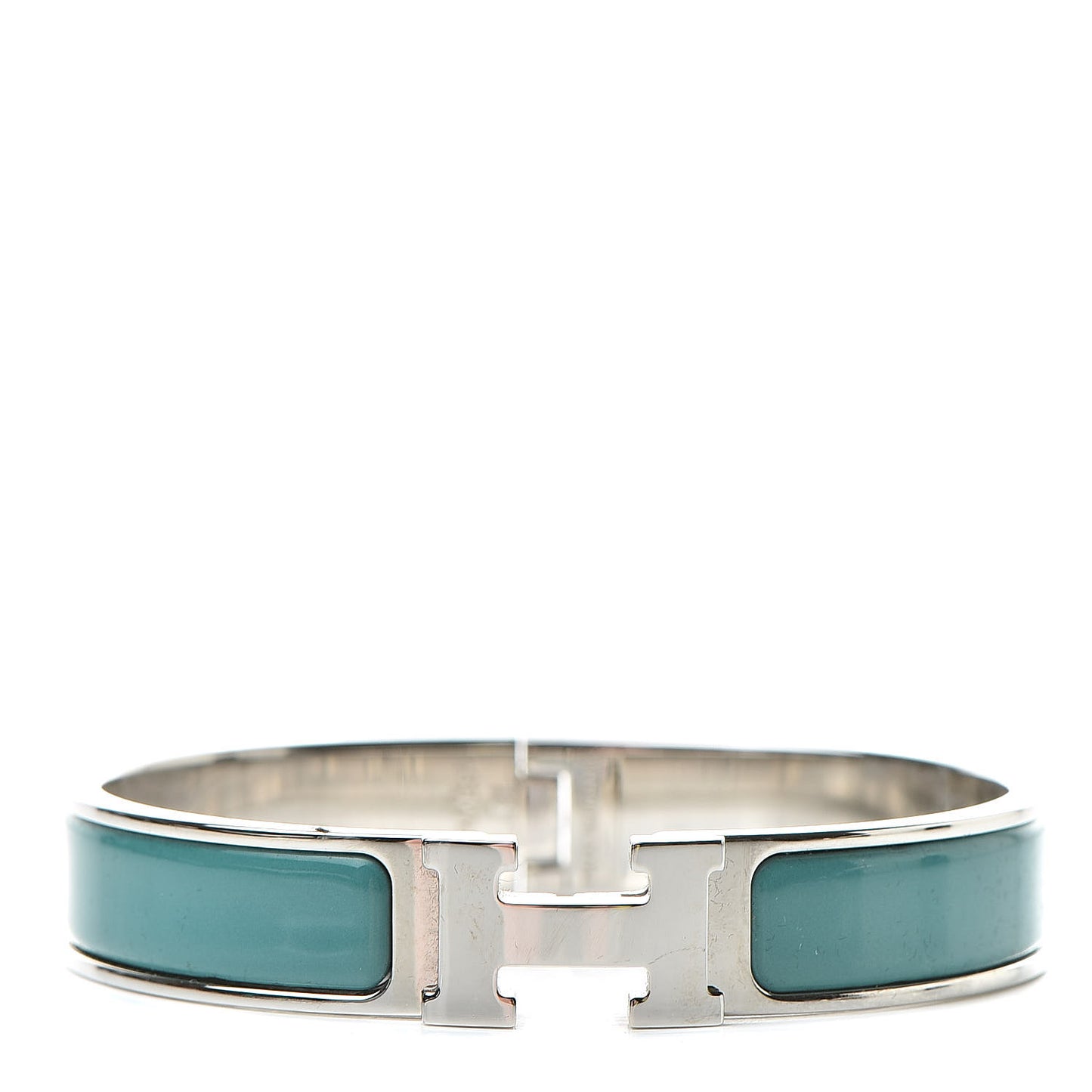 Enamel Narrow Clic Clac H Bracelet GM Emeraude