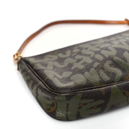 Louis Vuitton Monogram Graffiti Pochette Accessories Kaki 8 of 11