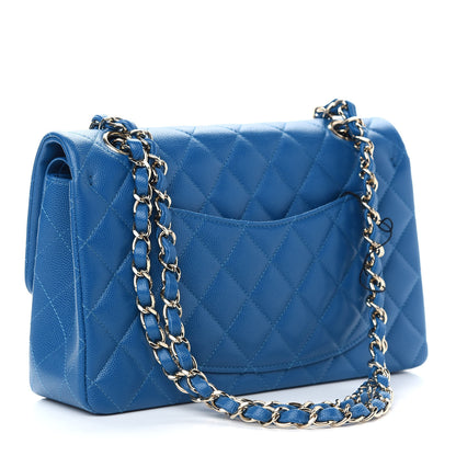 Chanel Caviar Quilted Small Double Flap Blue 3 of 9