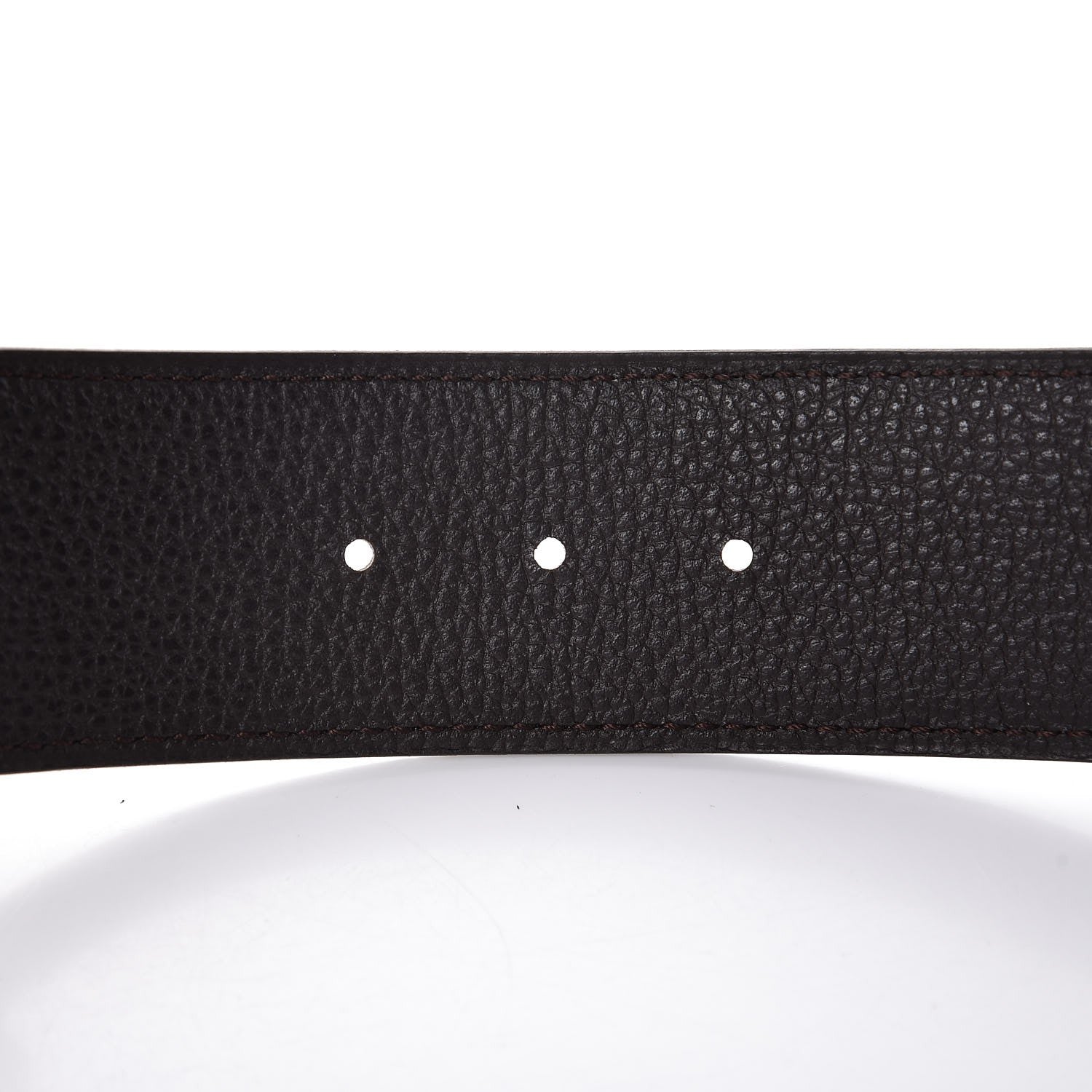 Hermes Togo Nubuck 42mm Constance H Belt 90 Chocolate 6 of 6