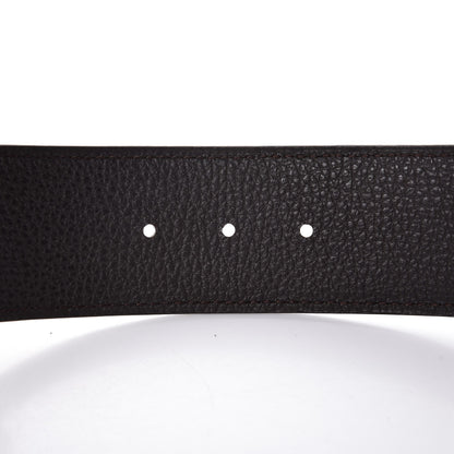 Hermes Togo Nubuck 42mm Constance H Belt 90 Chocolate 6 of 6