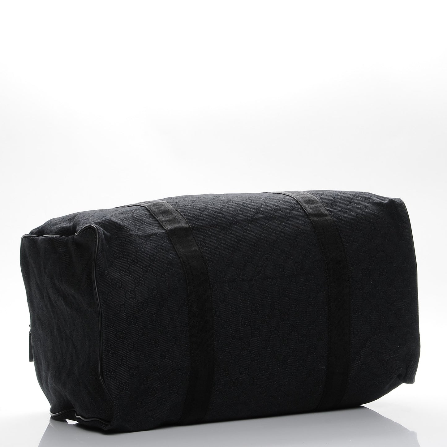 Denim Monogram Large Collapsible Carry On Duffle Black