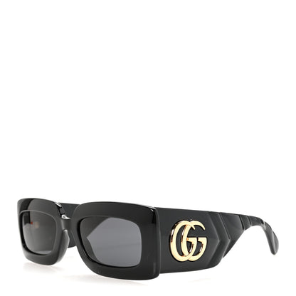 Gucci Acetate Rectangular Sunglasses GG0811S Black 2 of 16