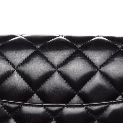 Chanel Lambskin Quilted Maxi Double Flap Black 14 of 19