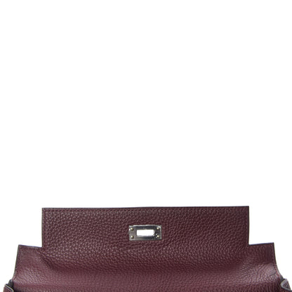 Hermes Togo Kelly Retourne 25 Bordeaux 15 of 37