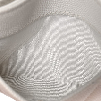 Chanel Caviar Quilted Card Holder White 5 of 14