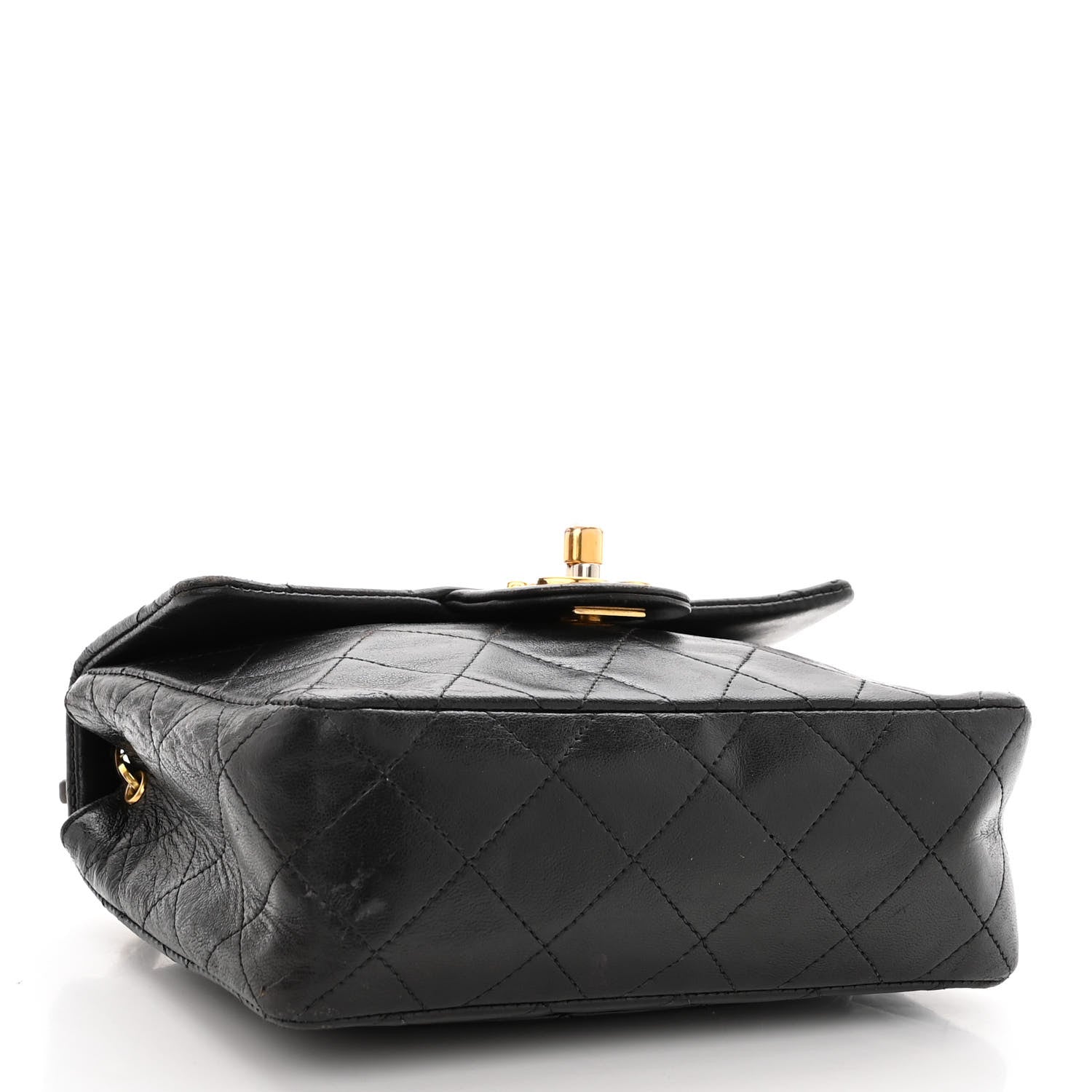 Chanel Lambskin Quilted Mini Square Flap Black 4 of 10