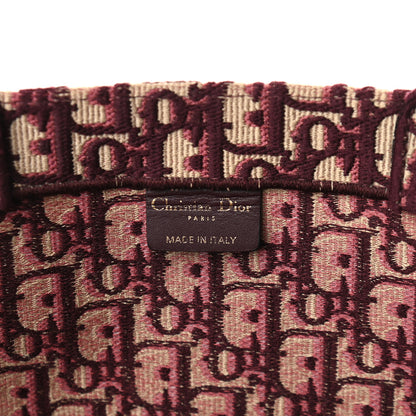 Christian Dior Oblique Large Book Tote Burgundy Multicolor 6 of 12